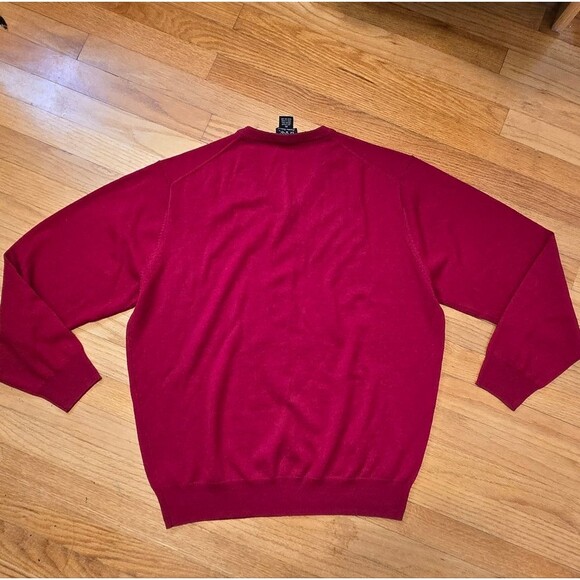 100% Merino Wool Jos. A. Bank sweater size 2XL Red - Picture 3 of 4